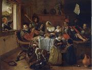 Jan Steen The Merry family oil painting reproduction
